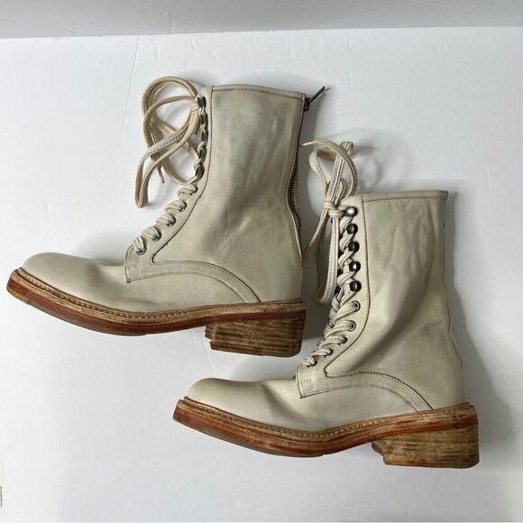 Free People Santa Fe Lace Up Boots combat boots Sz 8 - Picture 5 of 10